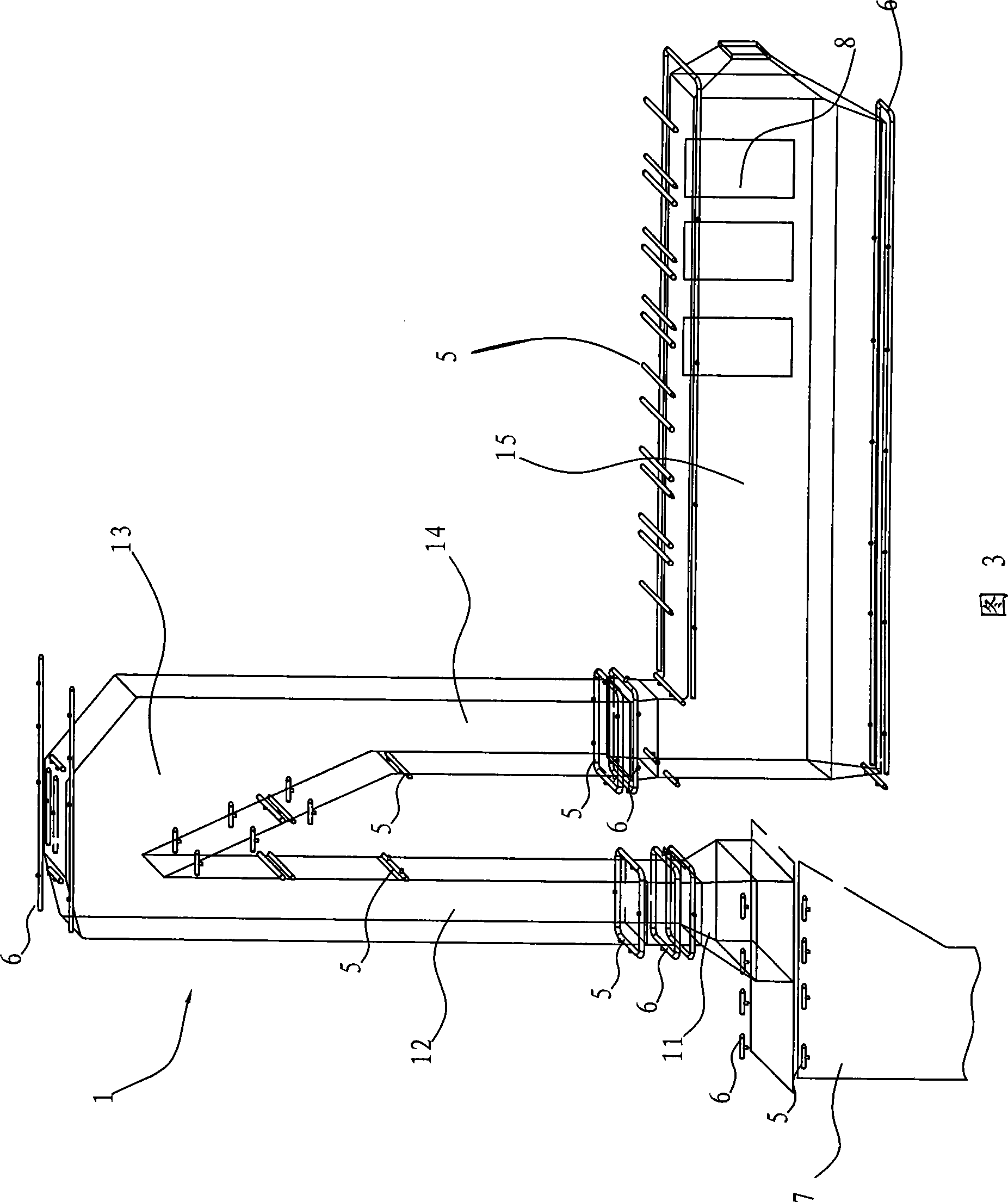 Circulating system of exhaust-heating boiler