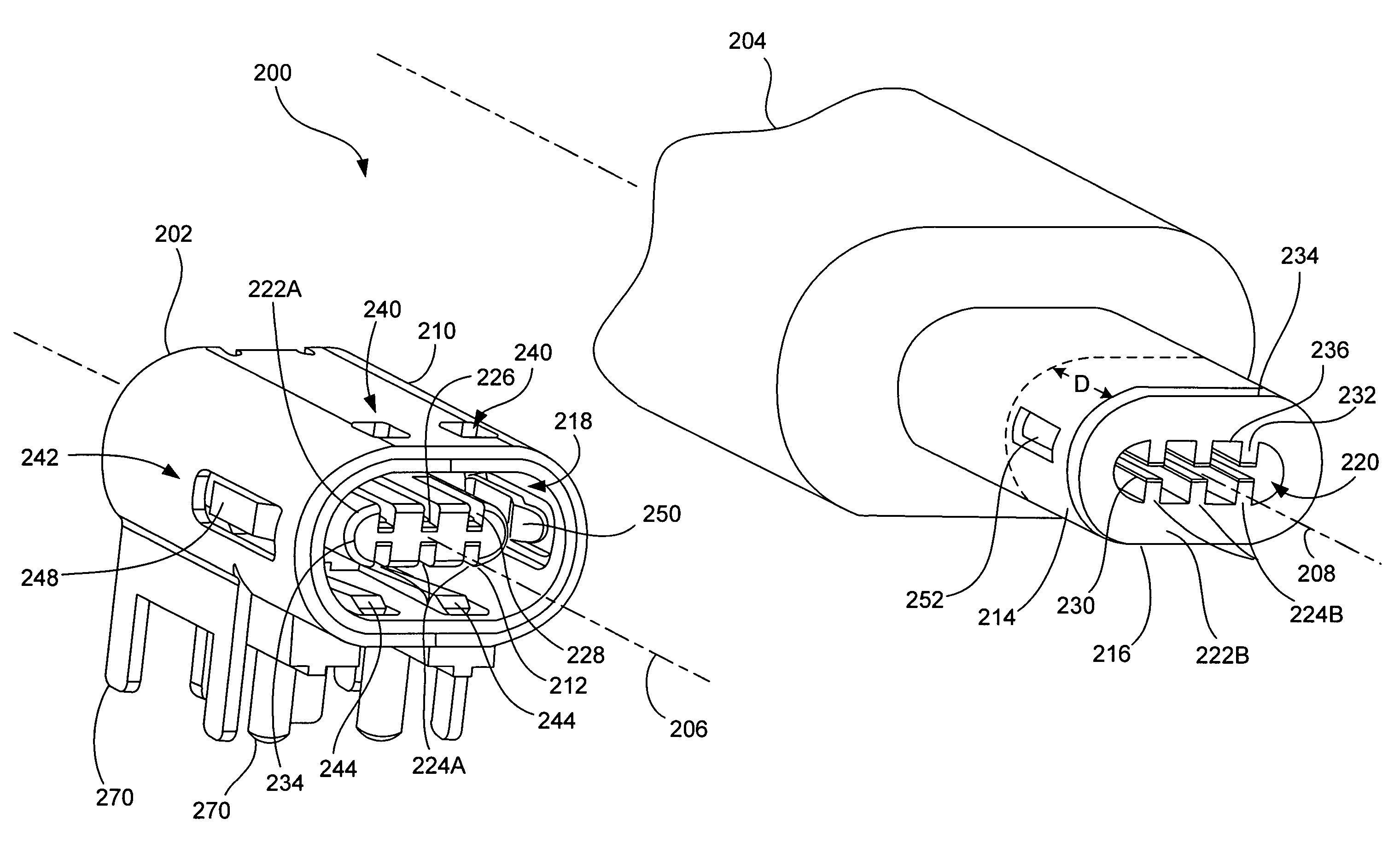 DC connector assembly