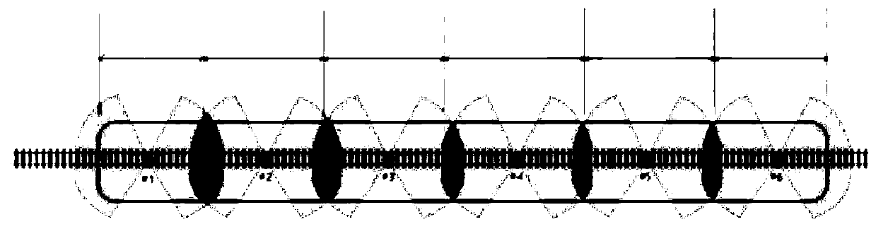 Field intensity coverage communication system for railway weak field interval and communication method thereof