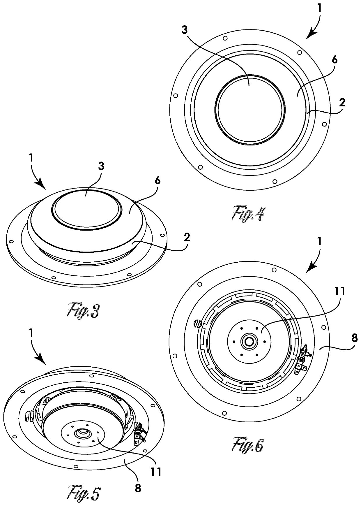 Radial dome speaker