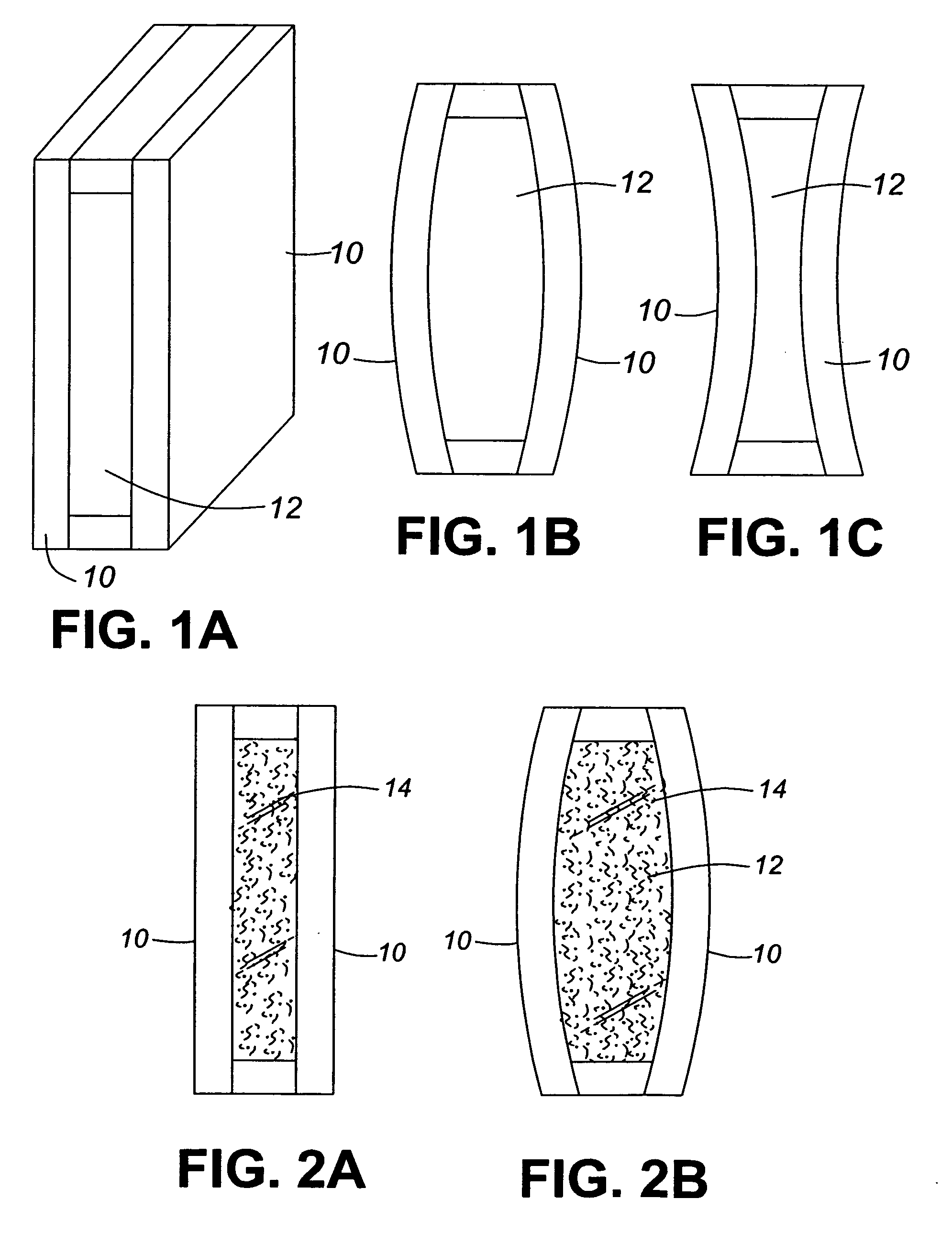 Glazing unit with transparent filler