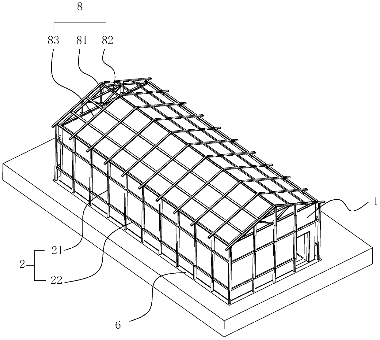 Old house reconstruction structure and reconstruction method thereof