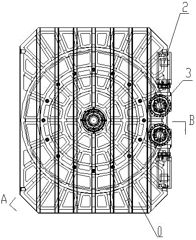 Rotary table structure and machine tool