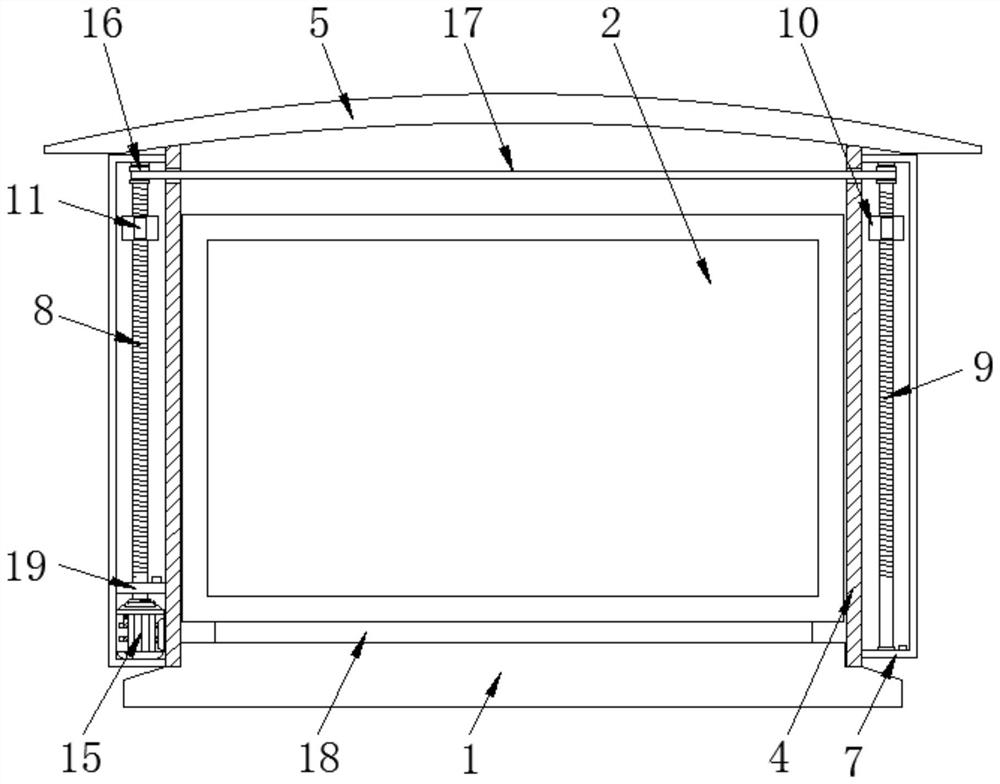 LED outdoor electronic display screen with rainproof function