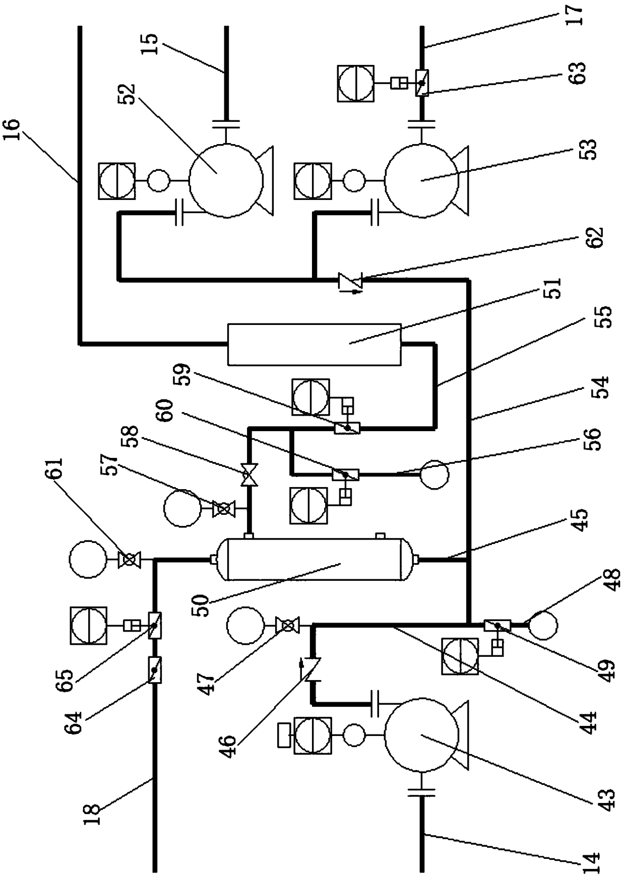 Bottle washing water circulation system