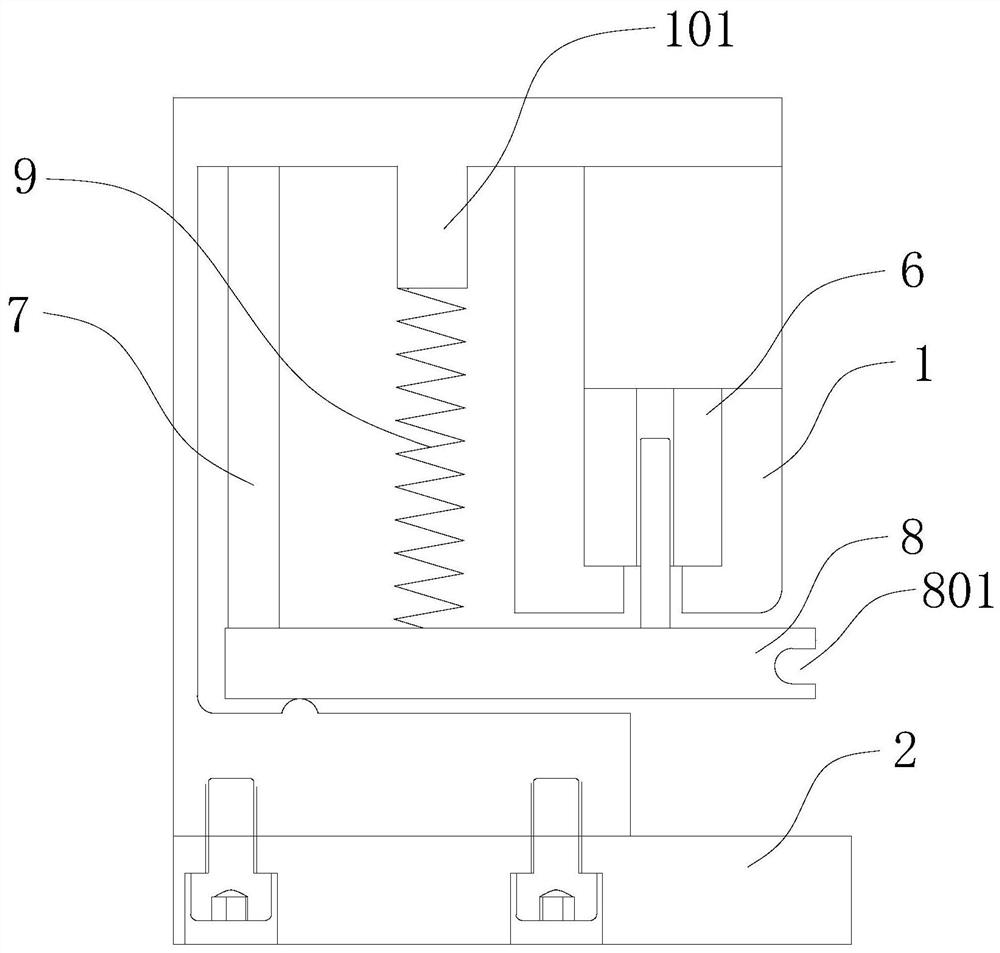 Out-of-cavity flow channel rapid dismounting type piezoelectric injection device and injection method