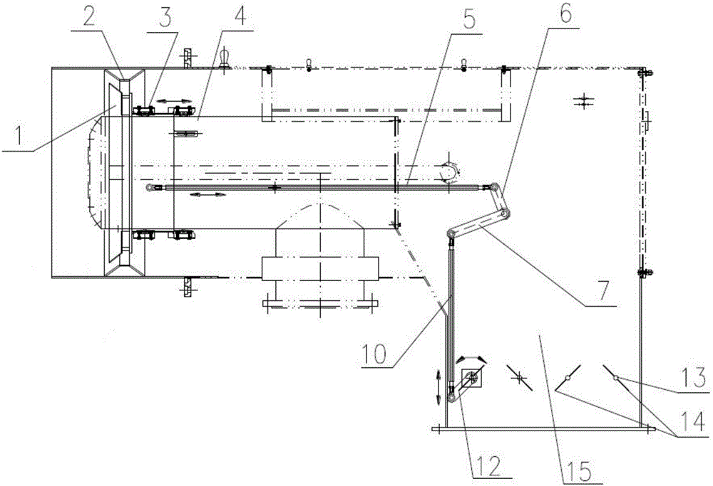 A kind of air circulation cross-section adjustment device