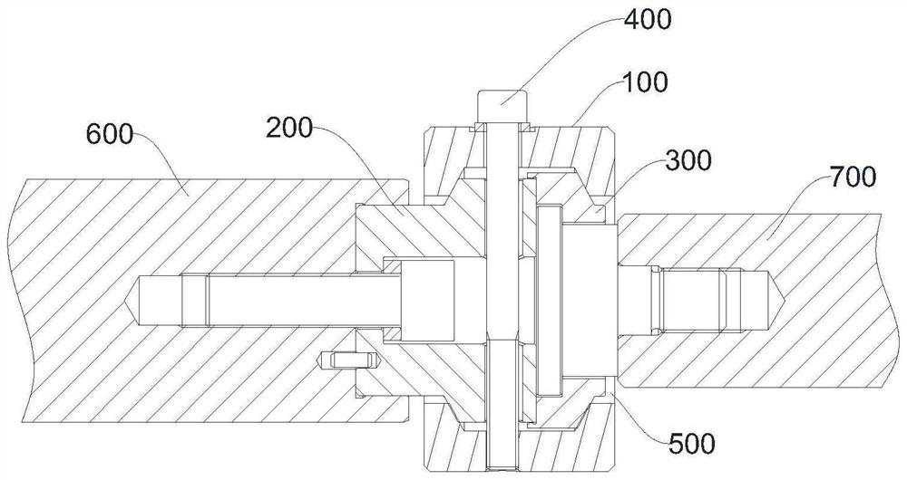 Connecting structure and plunger pump