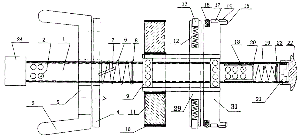 Hydraulic drive built-in rotary scraping pigging device