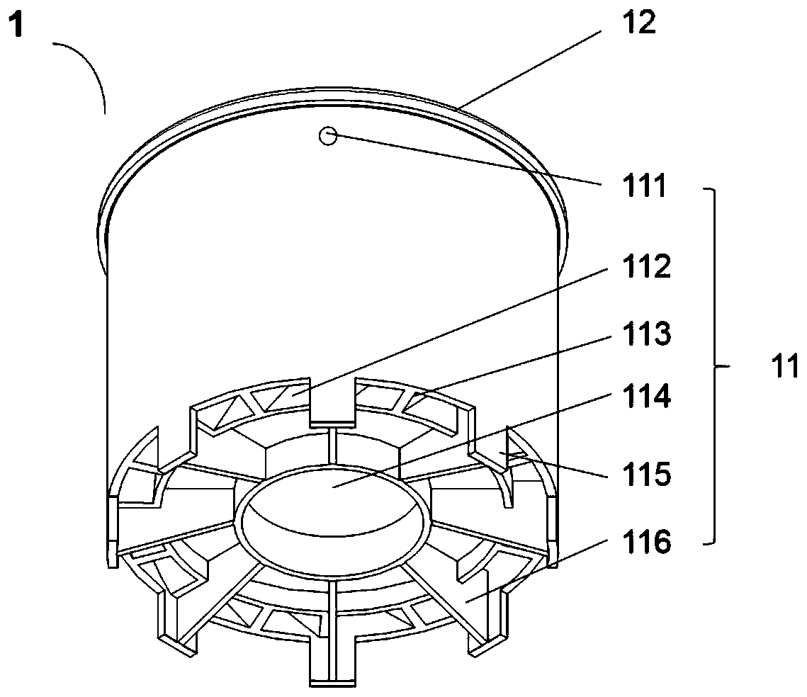 Air inlet and dust discharge device, air filter and micro-cultivator