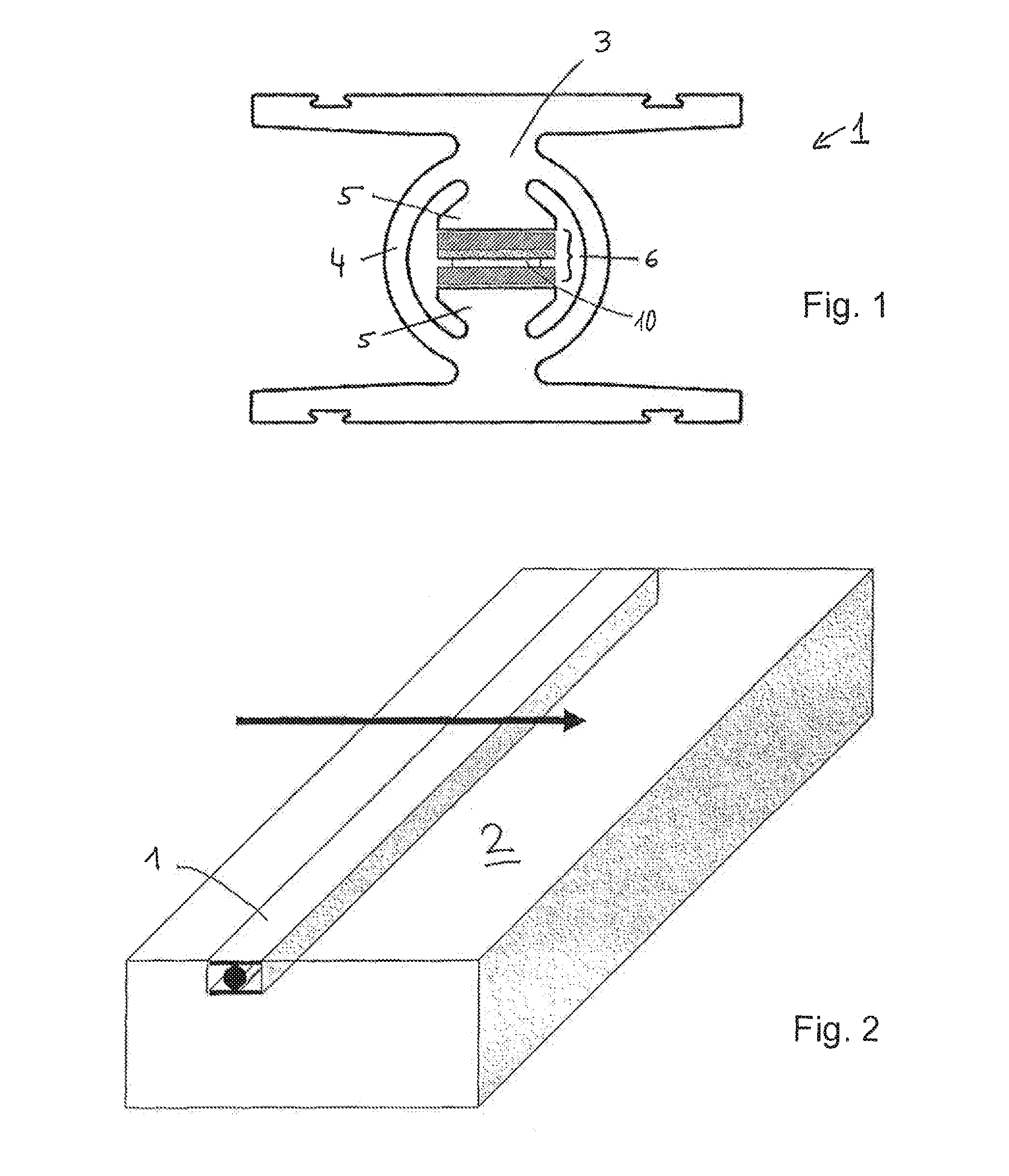 Sensor package for WIM sensor and WIM sensor