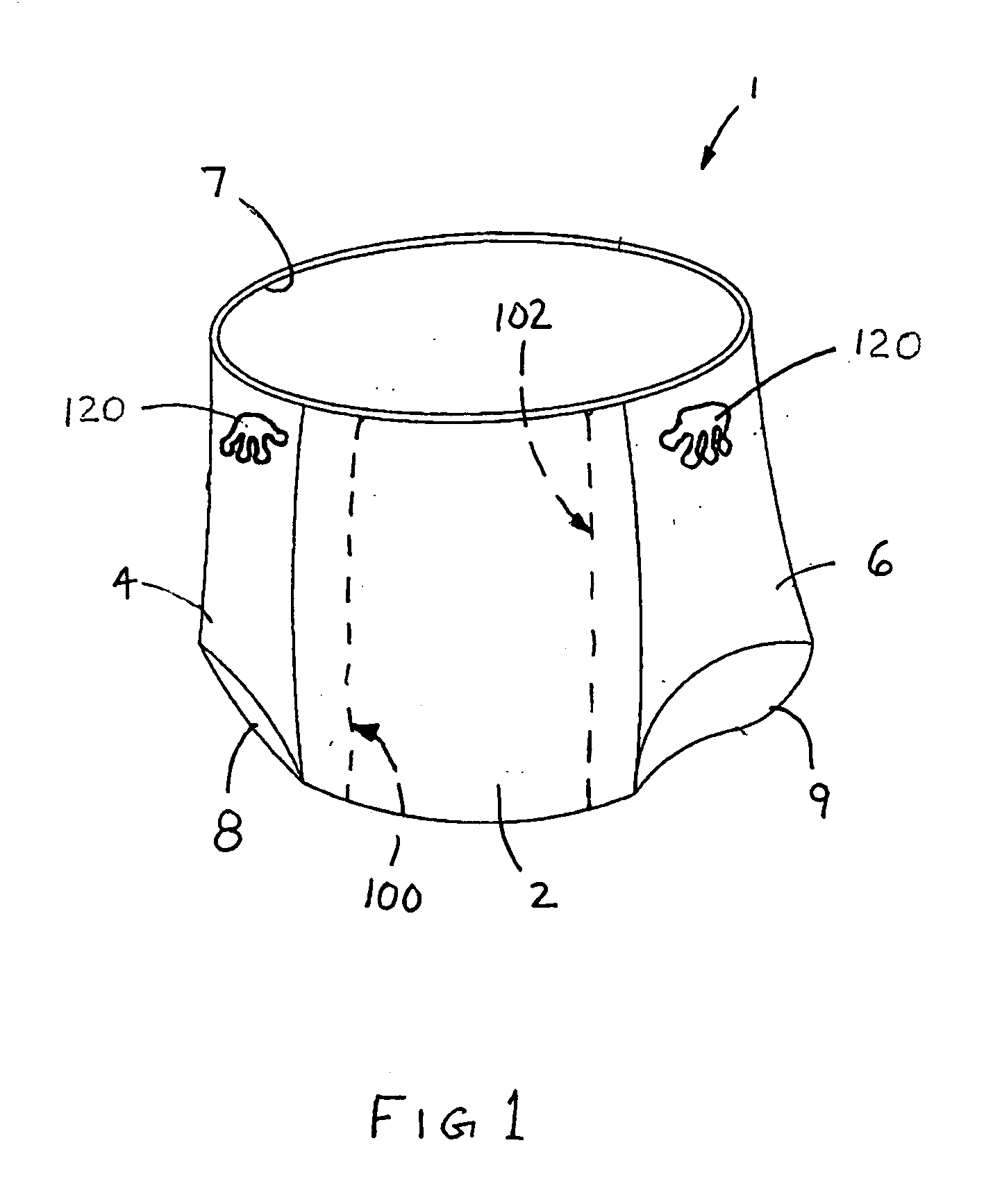 Pull-on wearable article with informational image