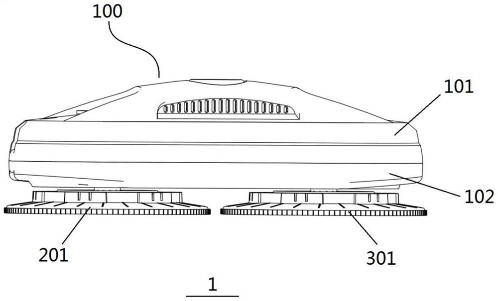 Cleaning device and walking control method thereof