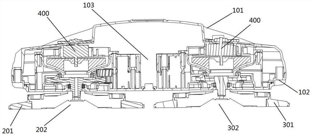 Cleaning device and walking control method thereof