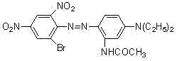 Dispersed azo dye mixture and application thereof