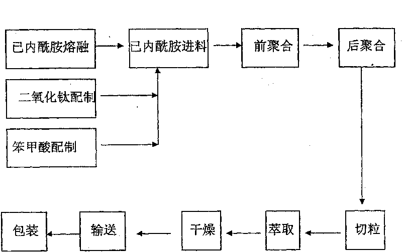 Production technique and equipment for polymerizing polyamide