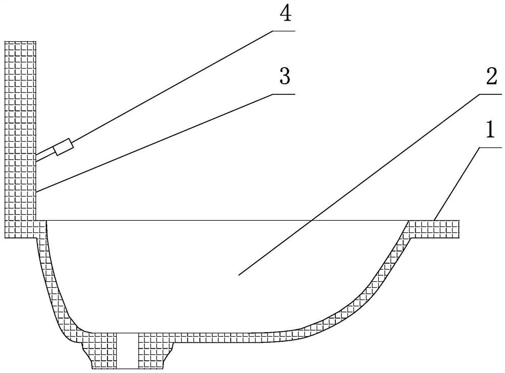 Mildew-proof integral basin and mounting method thereof