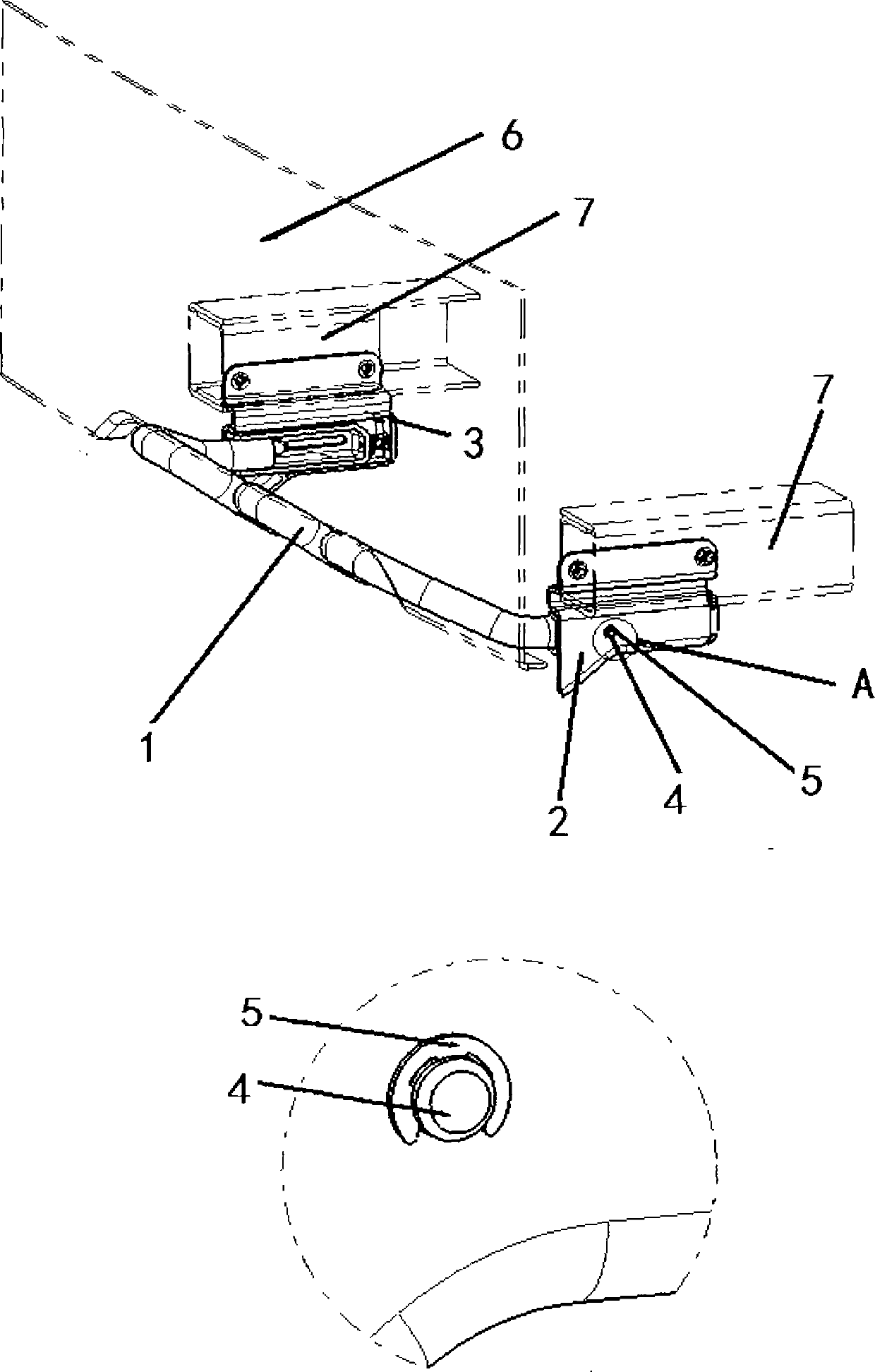 Adjustable front bumper treading mechanism for truck