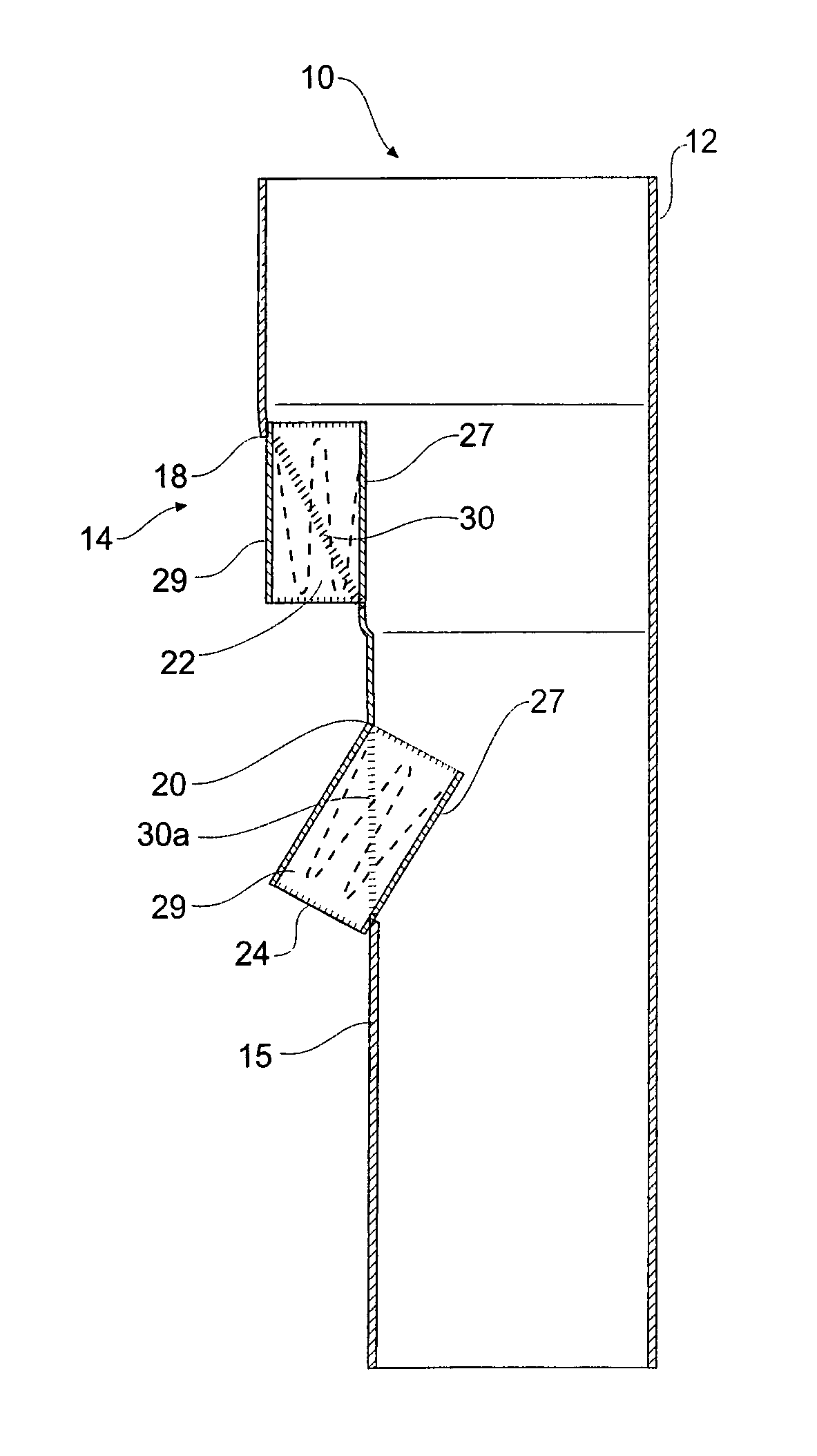 Side branch stent graft construction