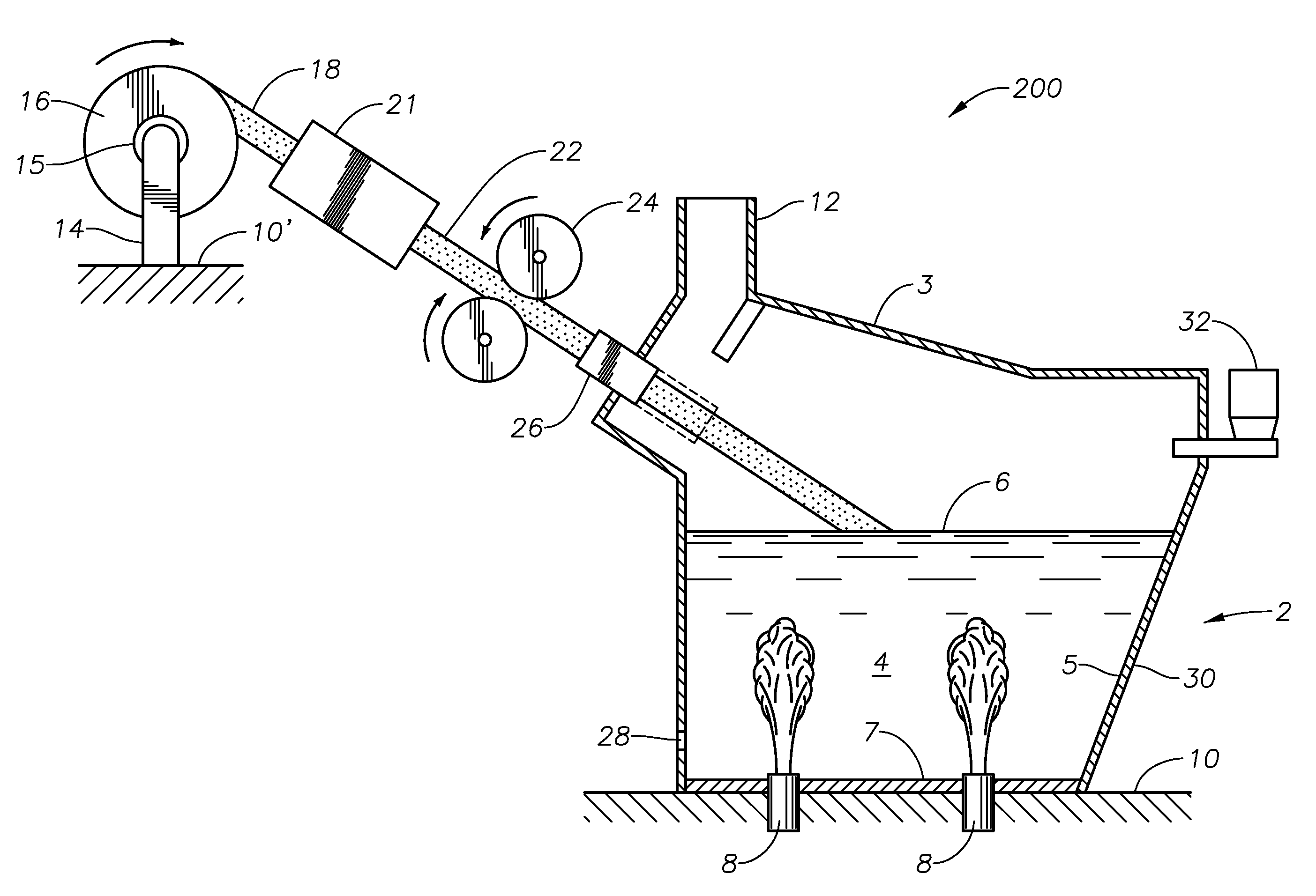 Methods and apparatus for recycling glass products using submerged combustion