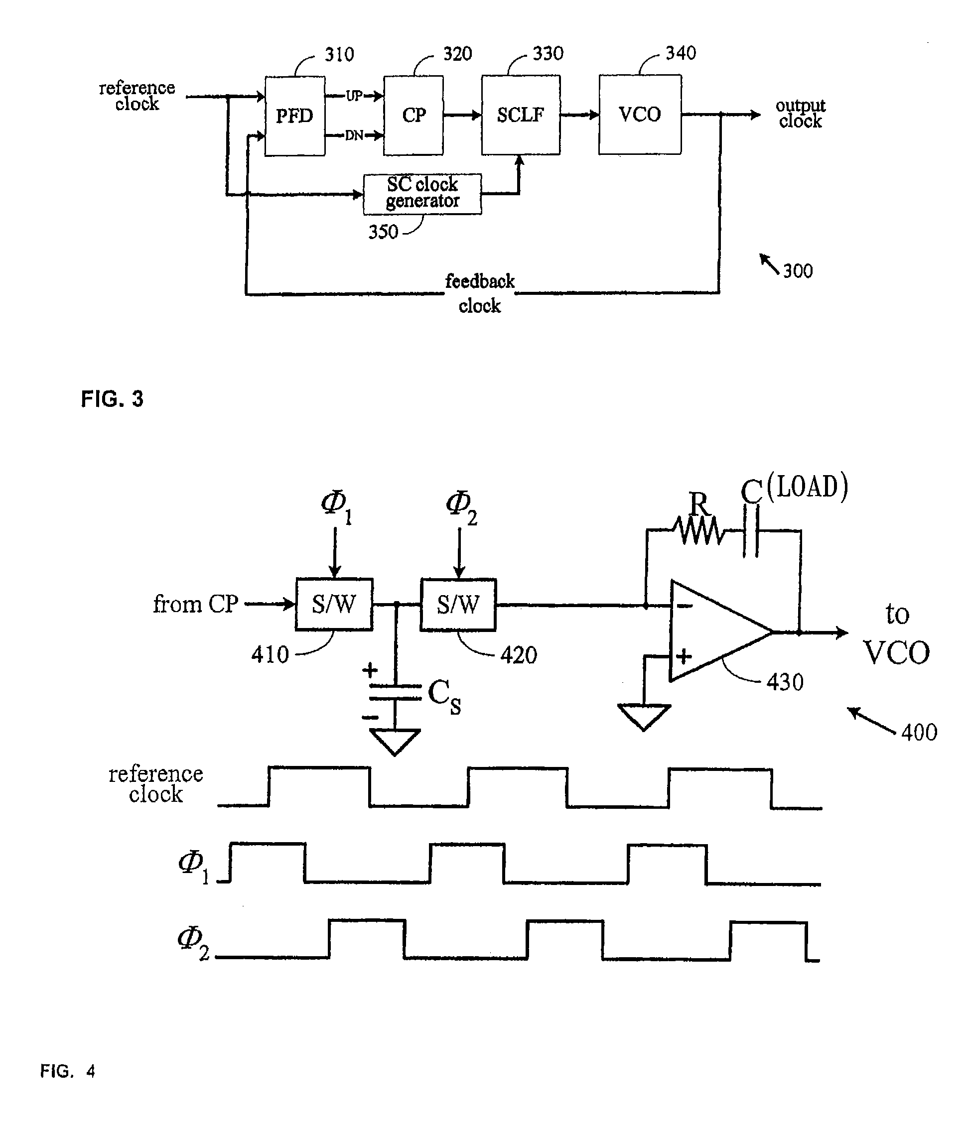 Switch-capacitor loop filter for phase lock loops