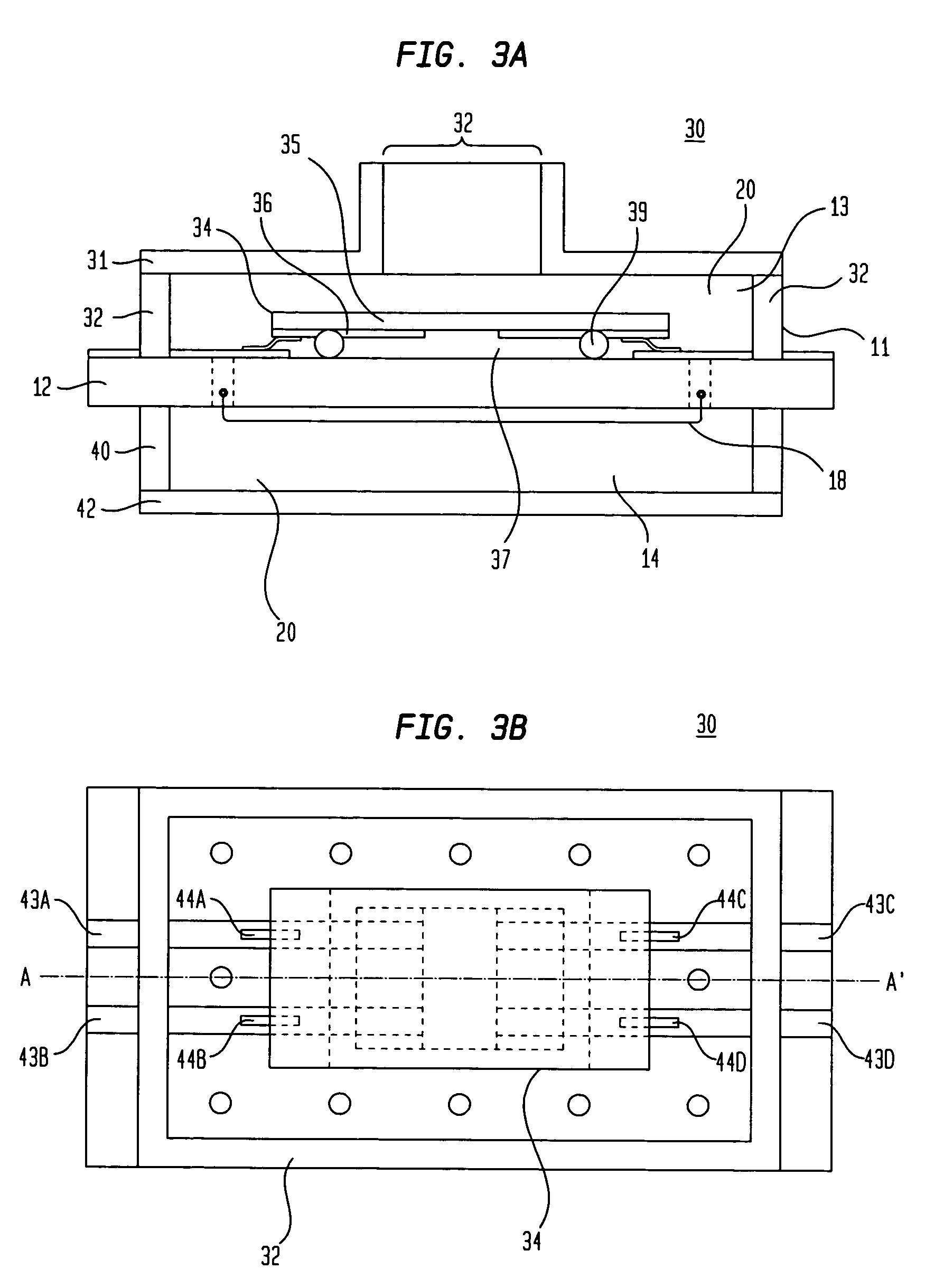 Damped package for piezoelectric devices