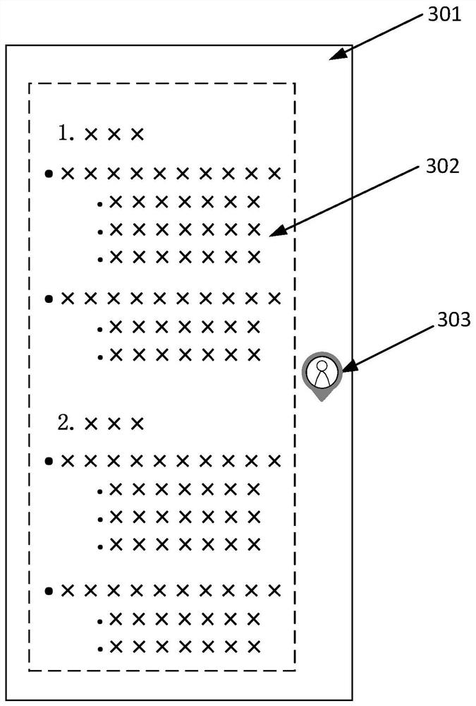 Information position indication method and device, electronic equipment and storage medium