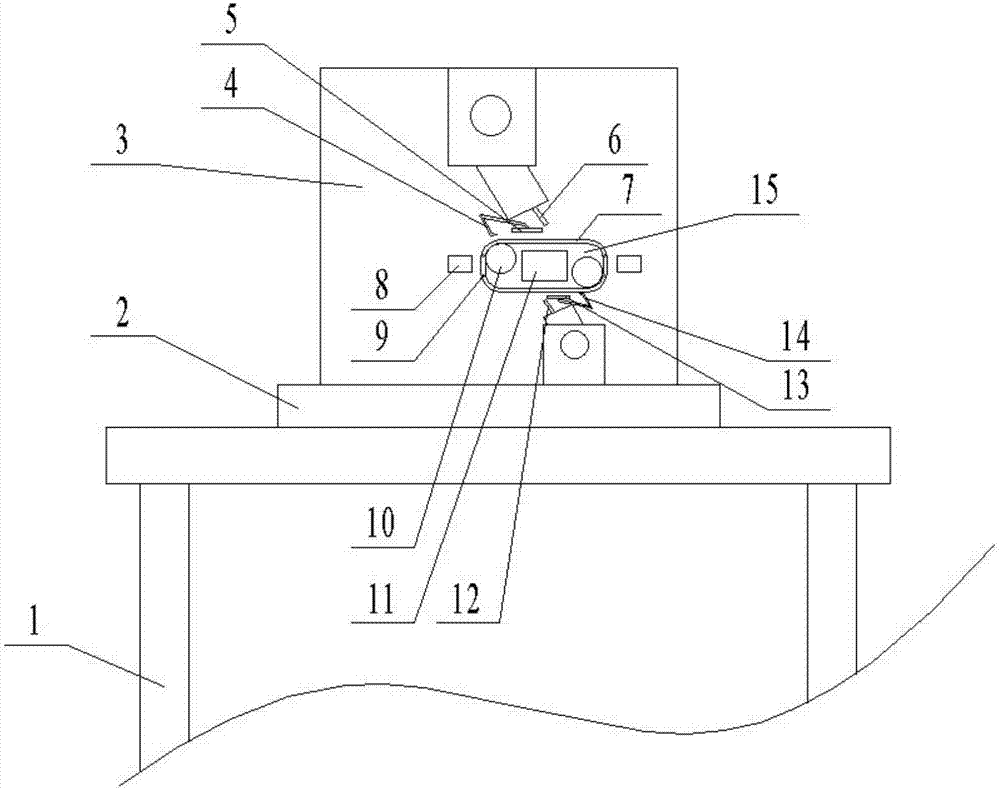 Glove lock edge and trademark sewing device