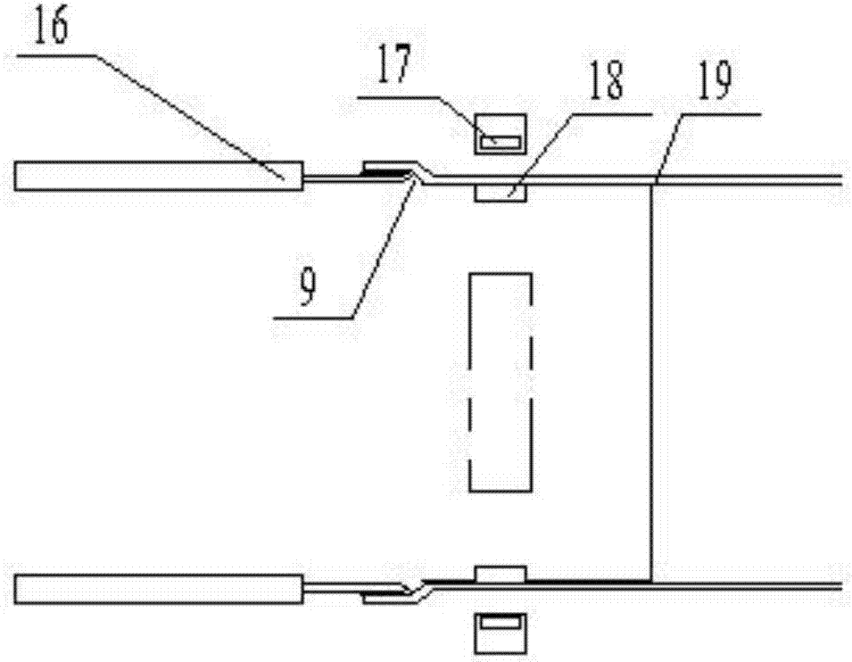 Glove lock edge and trademark sewing device