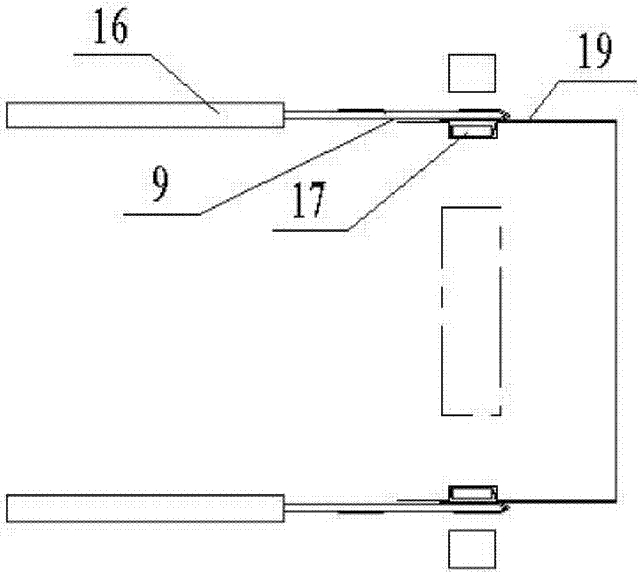 Glove lock edge and trademark sewing device