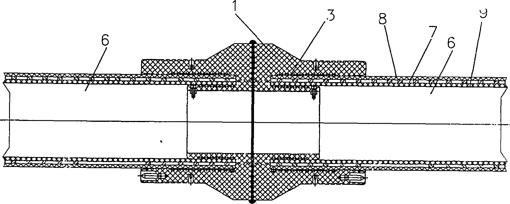 Metal framework reinforced plastic composite pipes and method for manufacturing the same