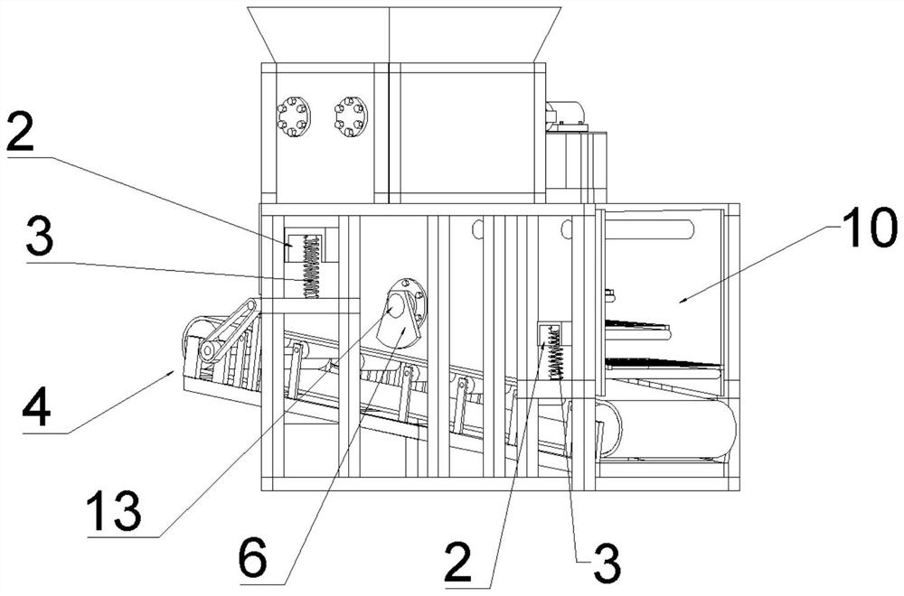 Automatic chemical fertilizer bag opening and discharging machine