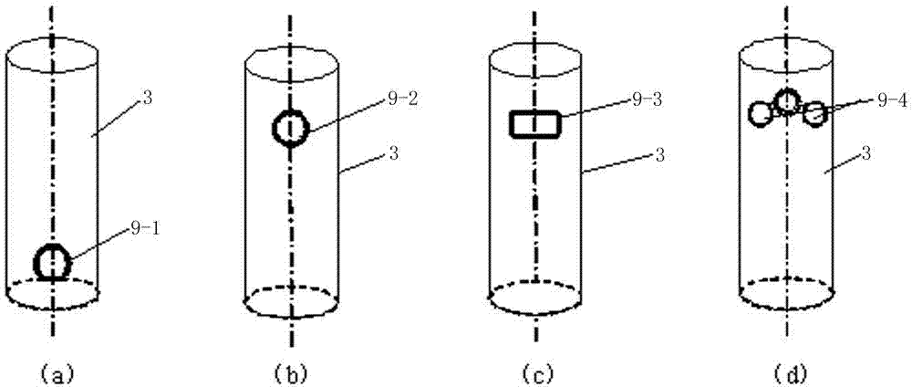 Device and method for manufacturing optical fiber prefabrication rod mandrel