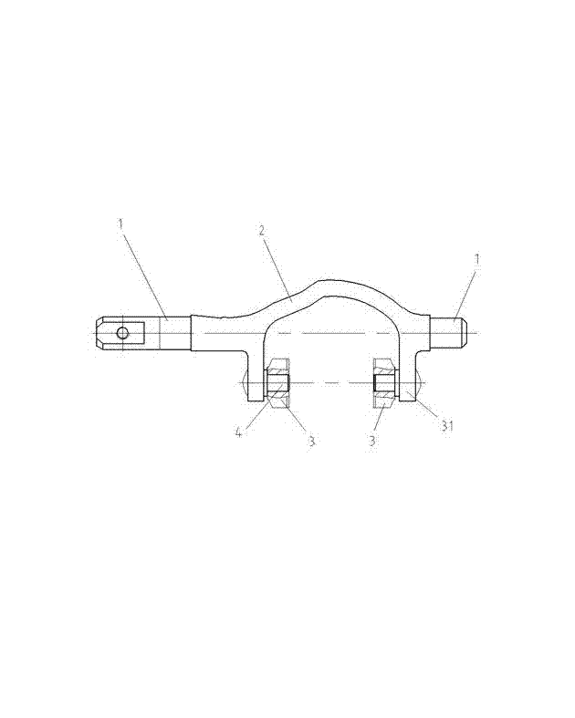 Gear box shifting fork