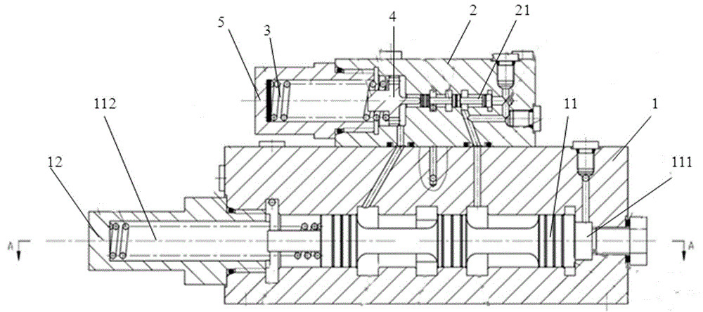 Mechanical hydraulic oil source selecting valve