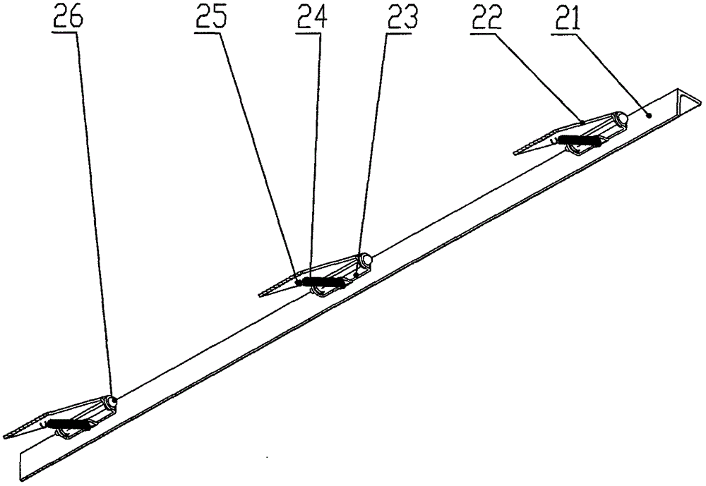 Automatic conveying device for gluing of veneers