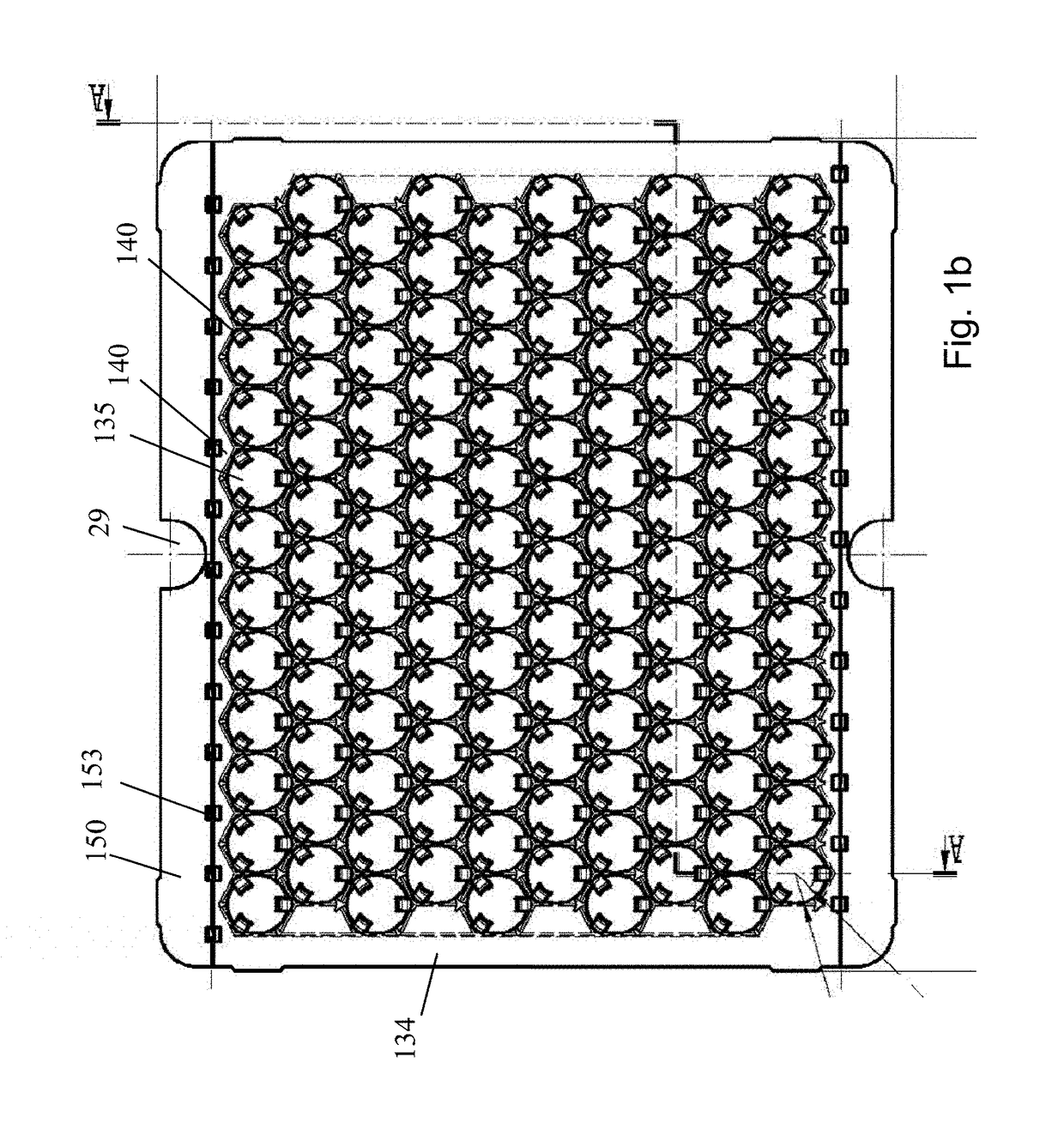 Process and apparatus for the treatment or processing of containers for substances for medical, pharmaceutical or cosmetic applications