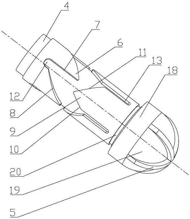 Rotary guiding shoe assembly capable of repairing borehole