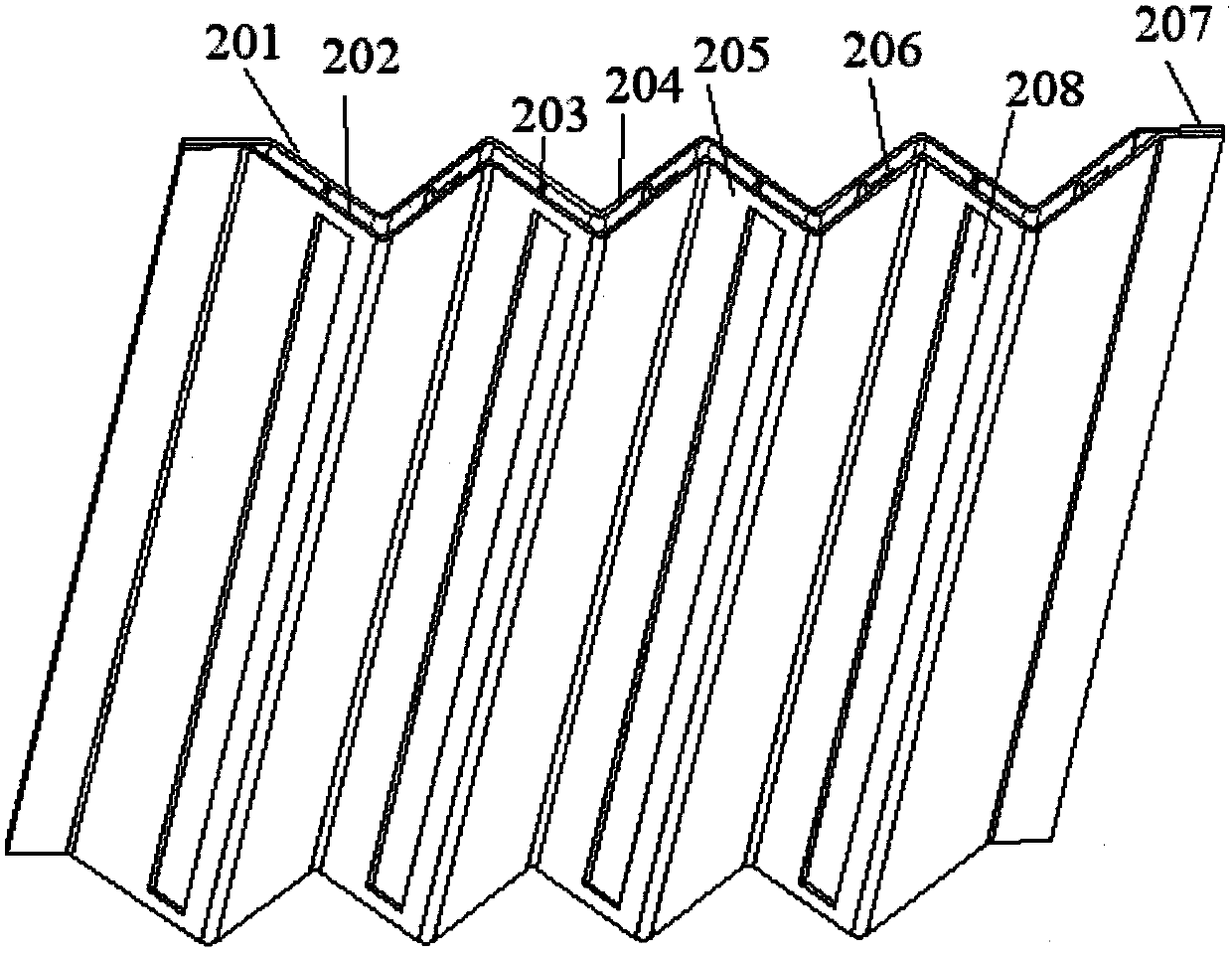 A steam-water separation corrugated plate and separator