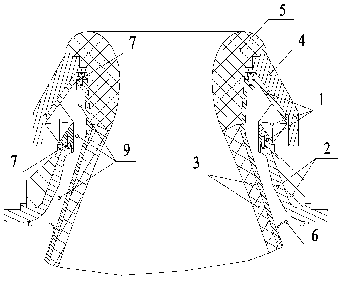 Assembly method of flexible nozzle