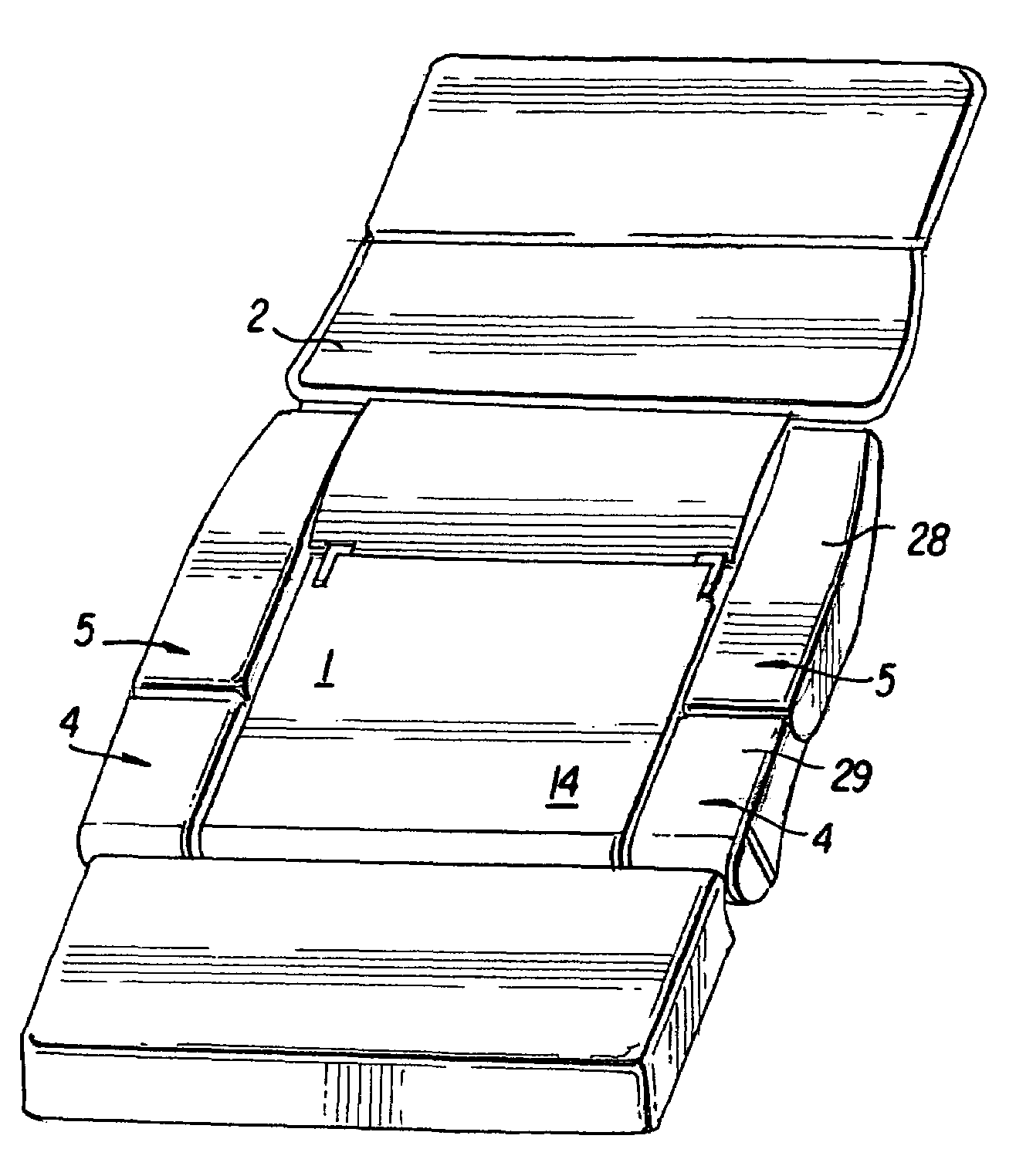 Seat which can be converted into a couchette with a deformable armrest