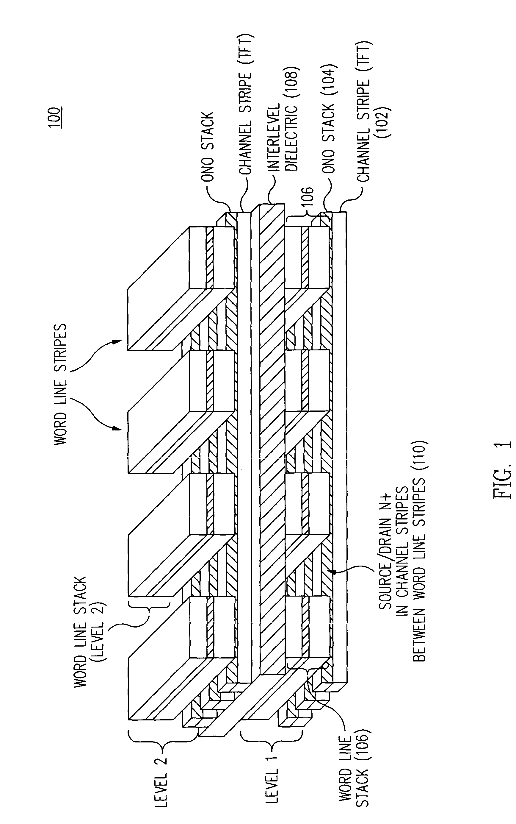 Method for fabricating programmable memory array structures incorporating series-connected transistor strings