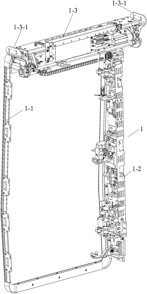 Installation device of sliding plug door system of multiple-unit train