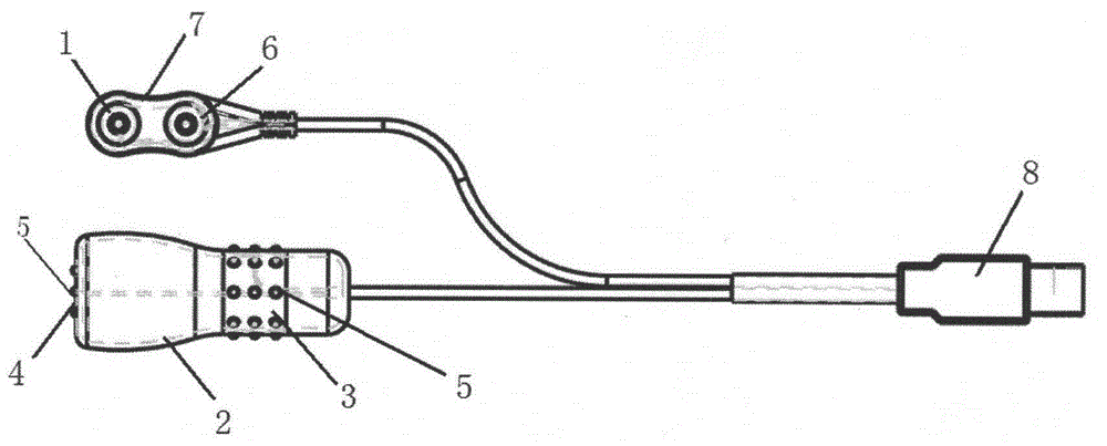 A movable measuring electrode device for fetal heart monitoring