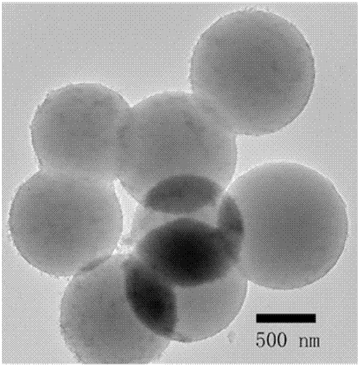 Multi-element composite metal oxide hollow nanosphere and preparation method thereof