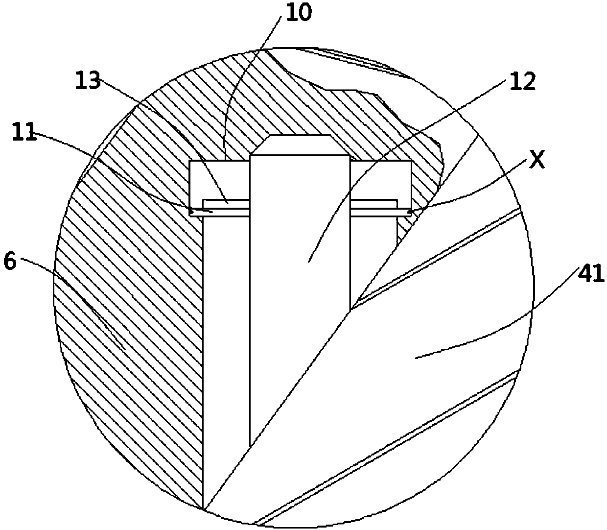 Yielding type annular support and supporting method