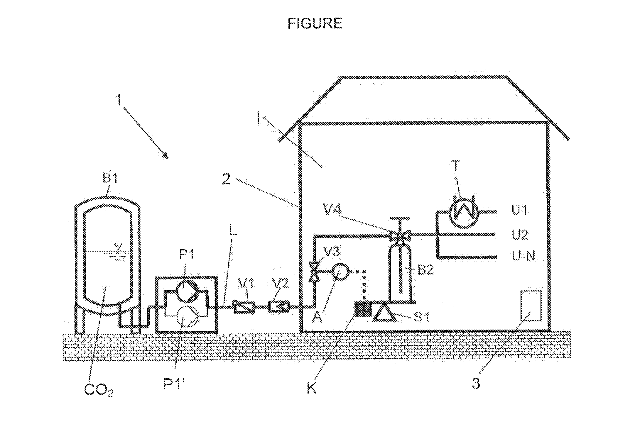 Installation and method for preparing liquid and/or gaseous carbon dioxide