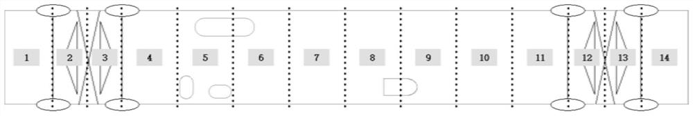 Railway wagon bottom floor damage fault detection method