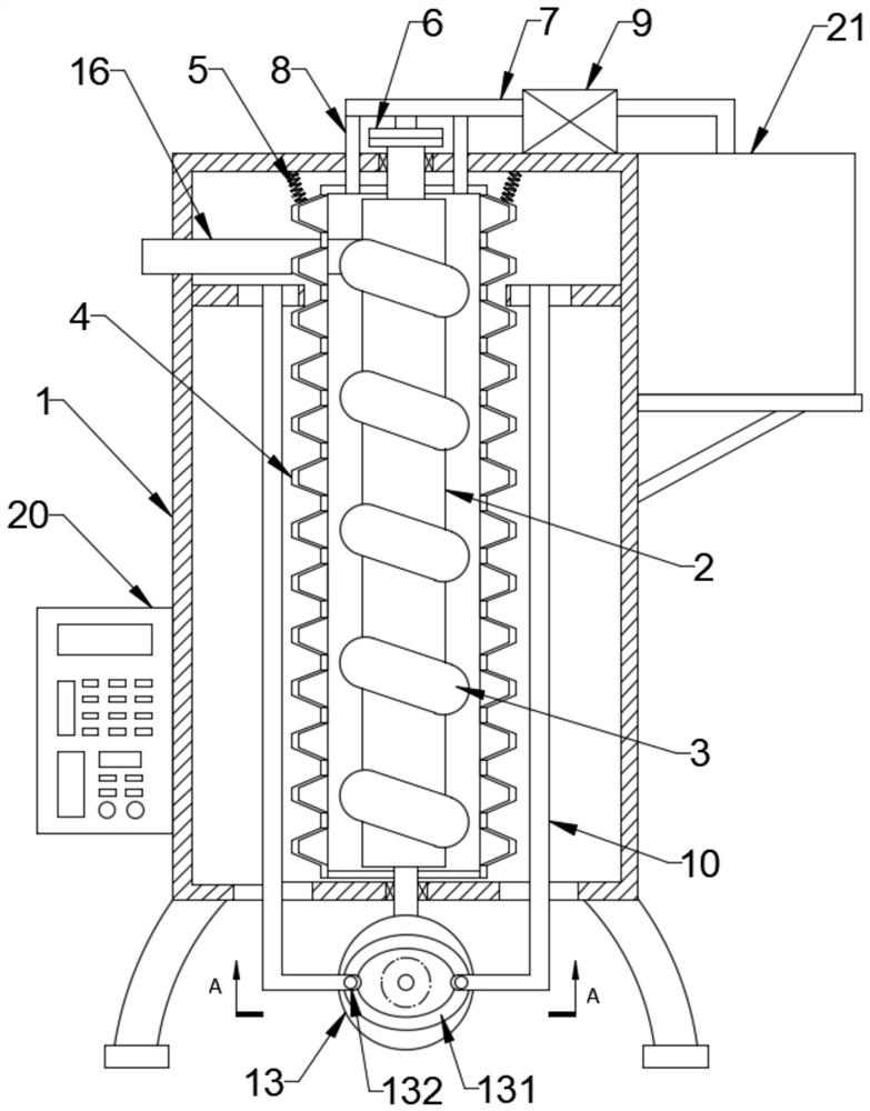 Gas-liquid separator for oil field