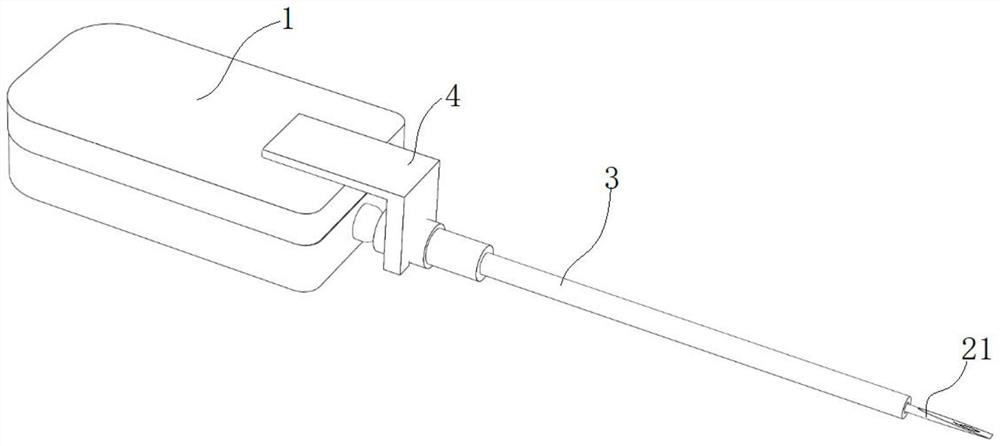 Hollow needle knife and application method thereof